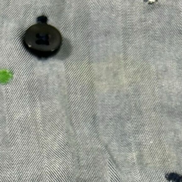 Visconti Black Button Up Shirt Polka Dots Skull Multicolored Size 2XL Flip Cuff - Picture 11 of 11